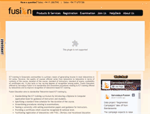 Tablet Screenshot of education.fusion.lk